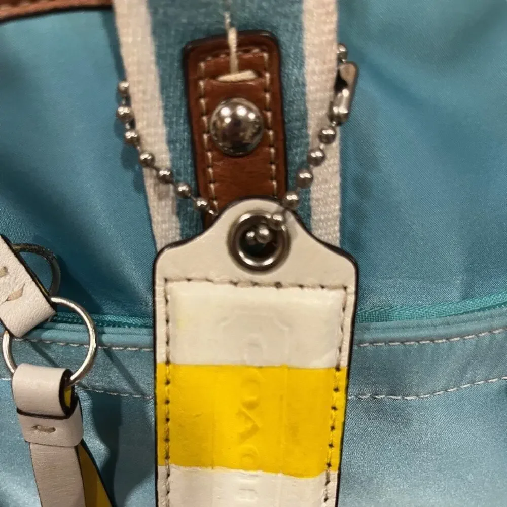 Y2K Coach F11993 Hamptons Sateen Satchel Bag